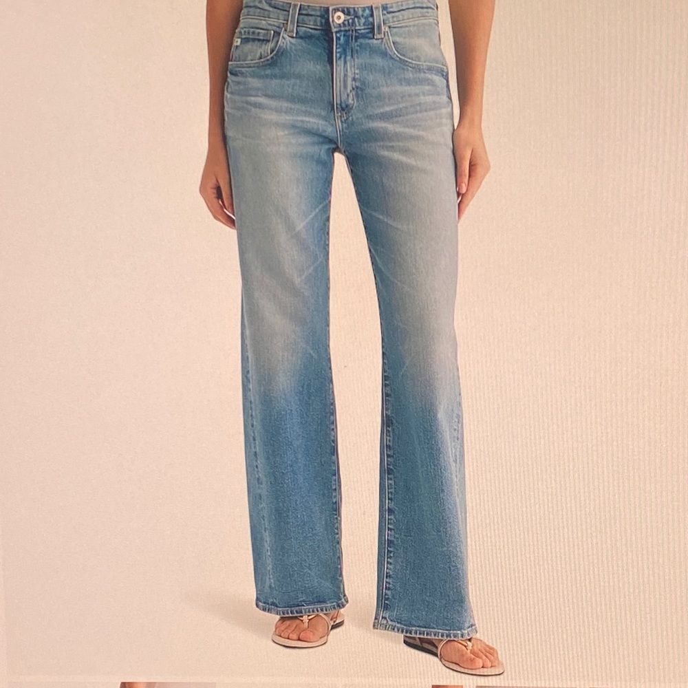 AG Adria Low Rise Baggy Wide Leg Jeans Sz 25